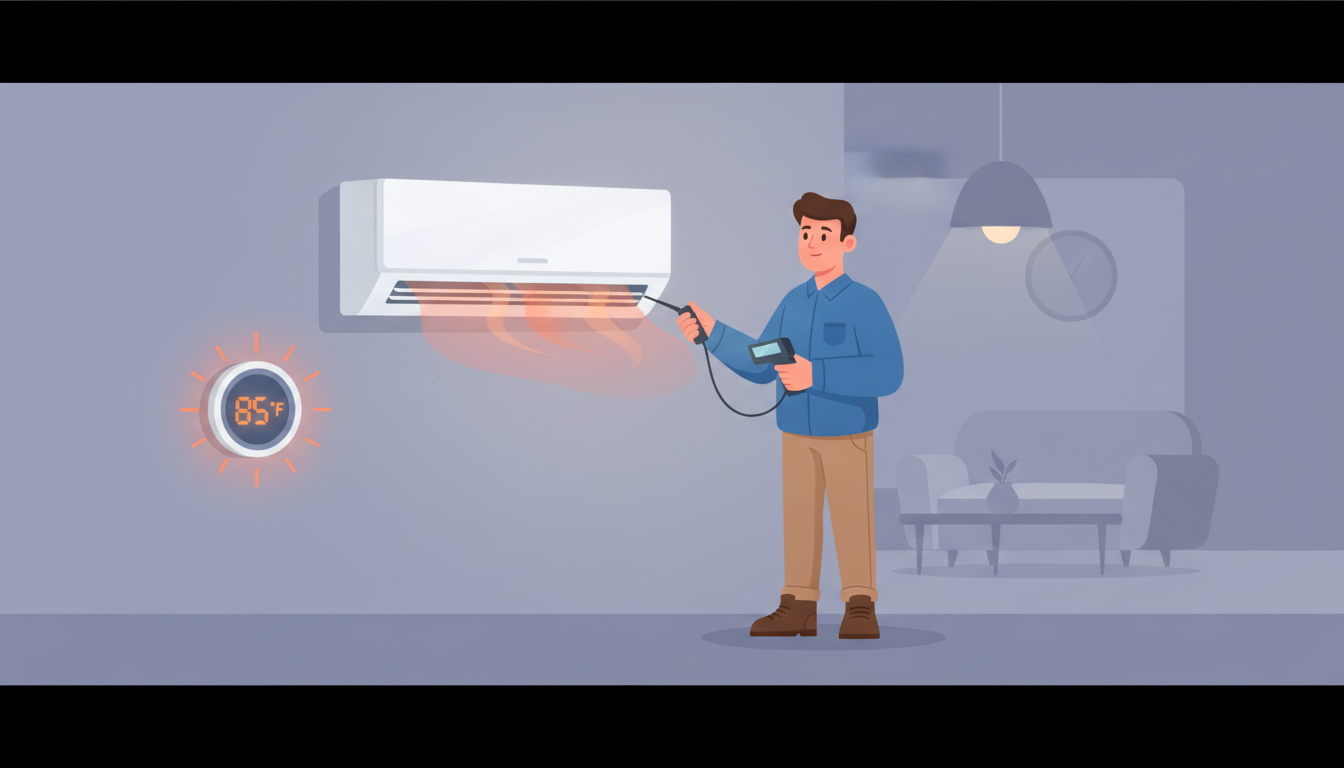 Why Is My Mini-Split Blowing Warm Air in Cool Mode? (And How to Fix It) header image