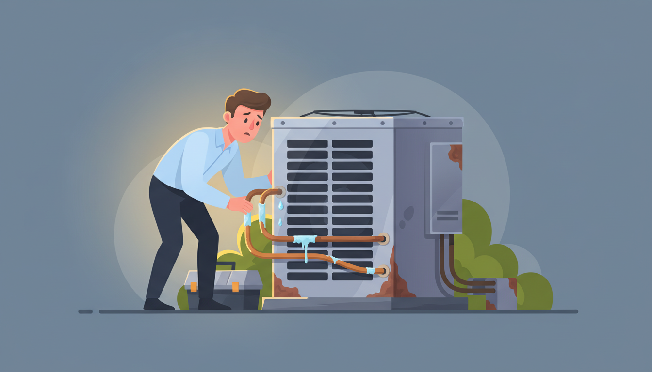 Why Refrigerant Leaks Happen More in Older HVAC Systems header image