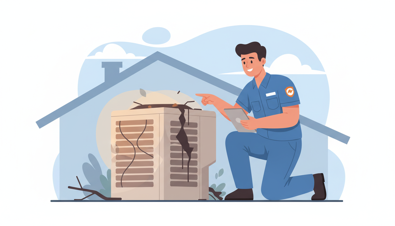 What to Do After Storm Damage Affects Your HVAC System header image