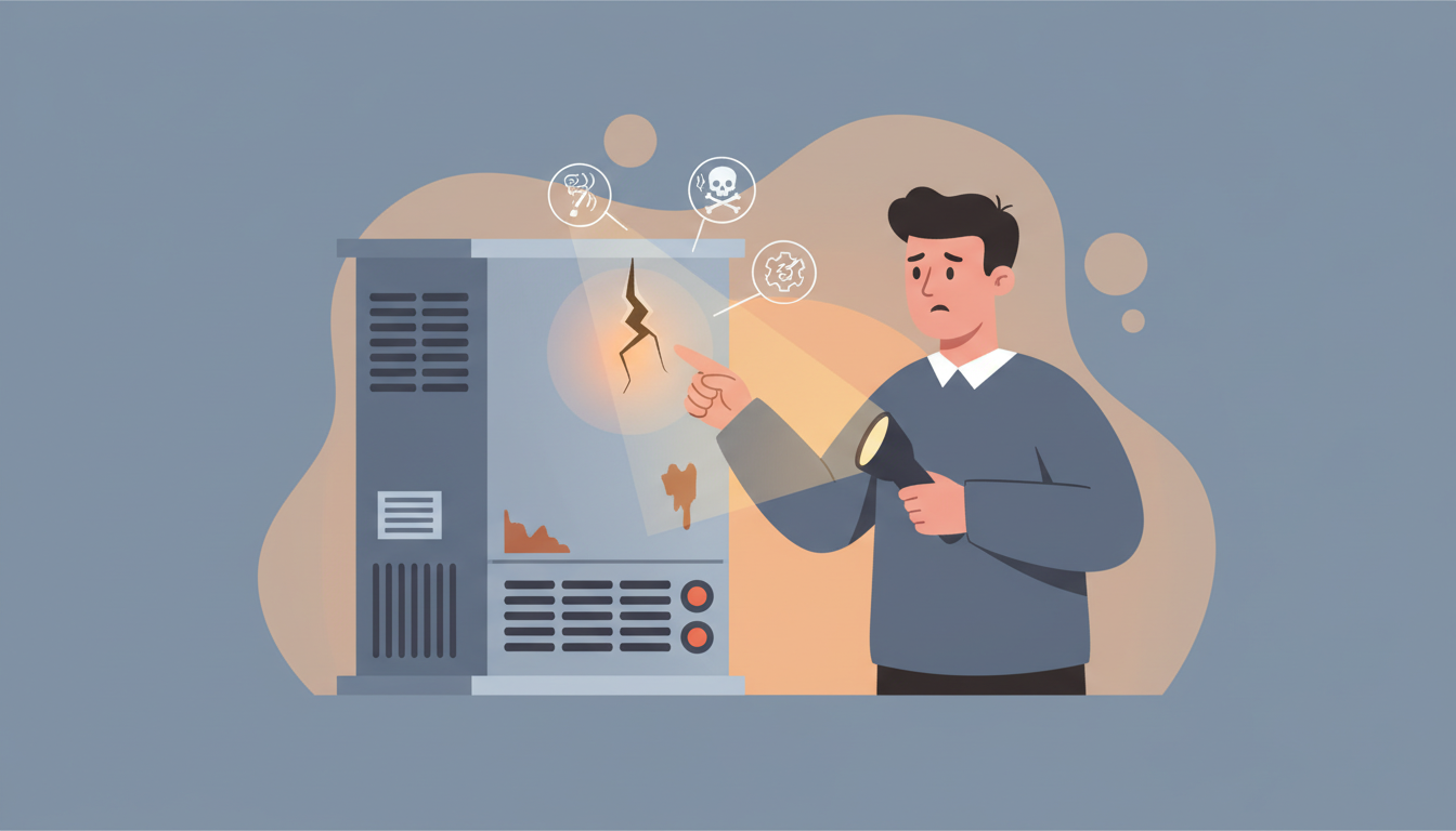 What a Cracked Heat Exchanger Warning Sign Looks Like: 8 Critical Symptoms You Can't Ignore header image