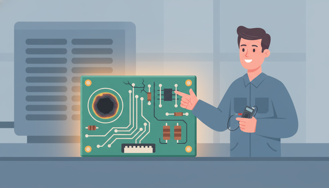 What a Bad Defrost Board Looks Like: A Visual Guide to Identifying Failure header image