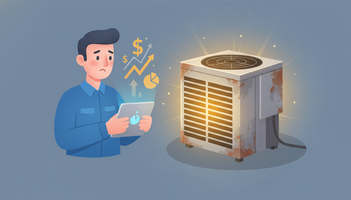 How Efficiency Affects the True Cost of Keeping an Old HVAC System header image