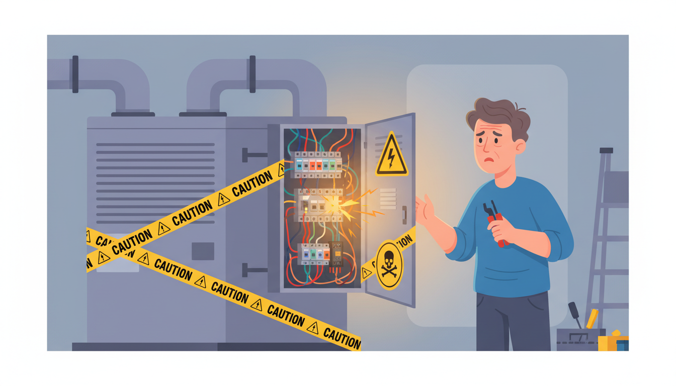 Why DIY Electrical HVAC Repairs Are So Risky header image