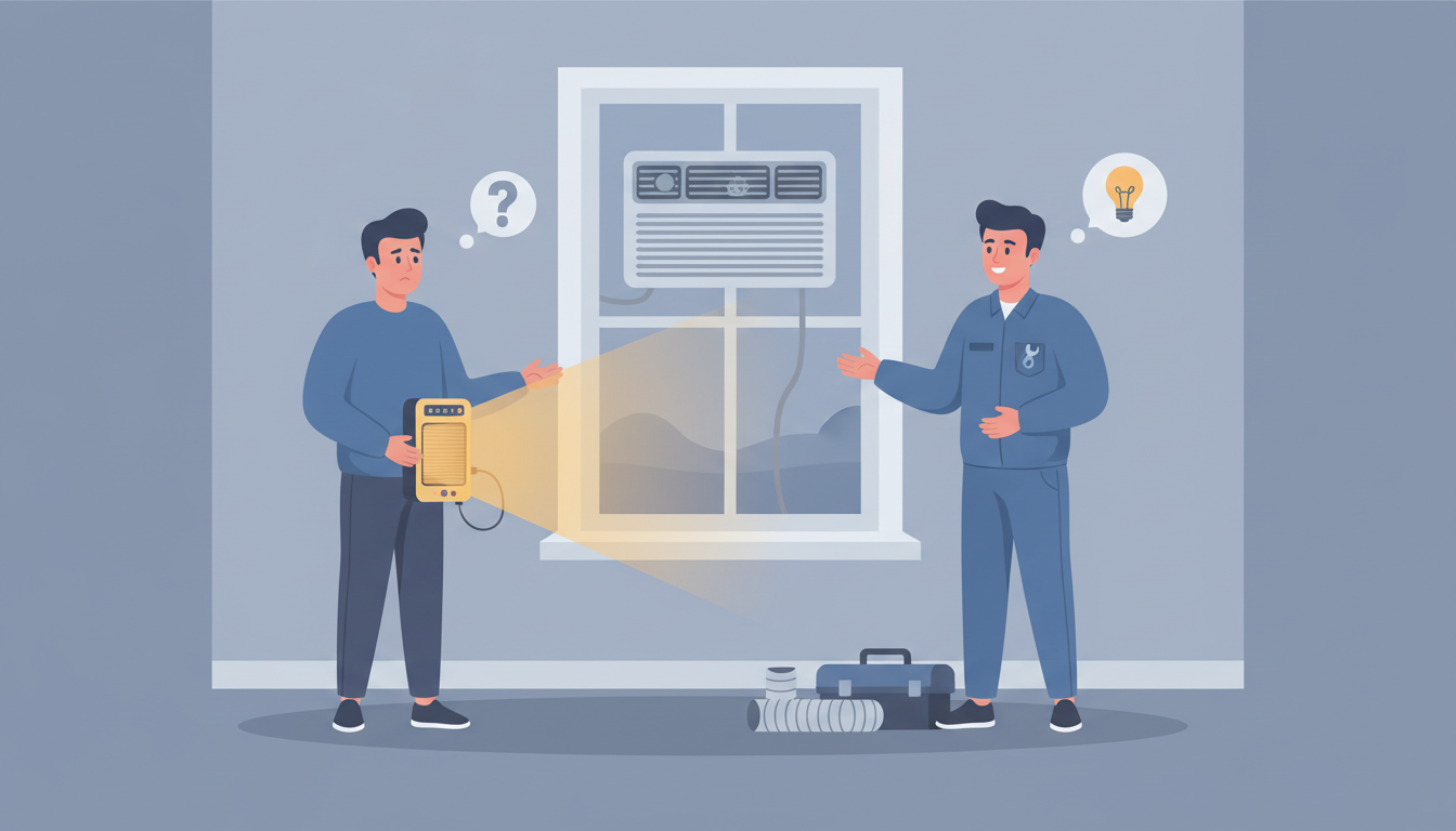 Should You Use Portable Heaters or Window Units While Waiting for Repair? header image