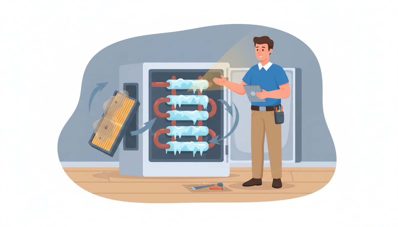 How Poor Airflow Can Freeze Your Evaporator Coil header image