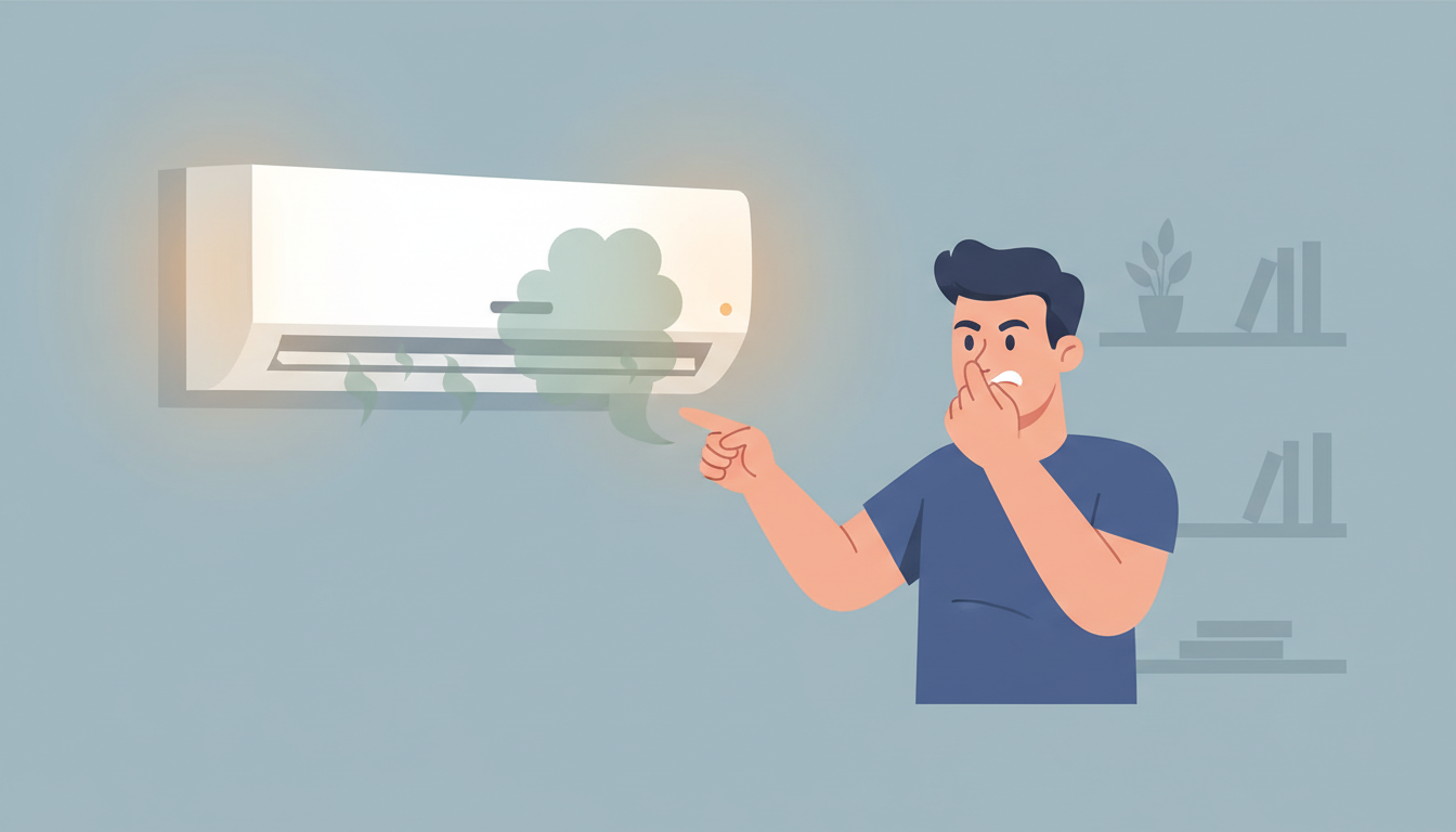 Why Does My AC Smell Musty When It Turns On? header image
