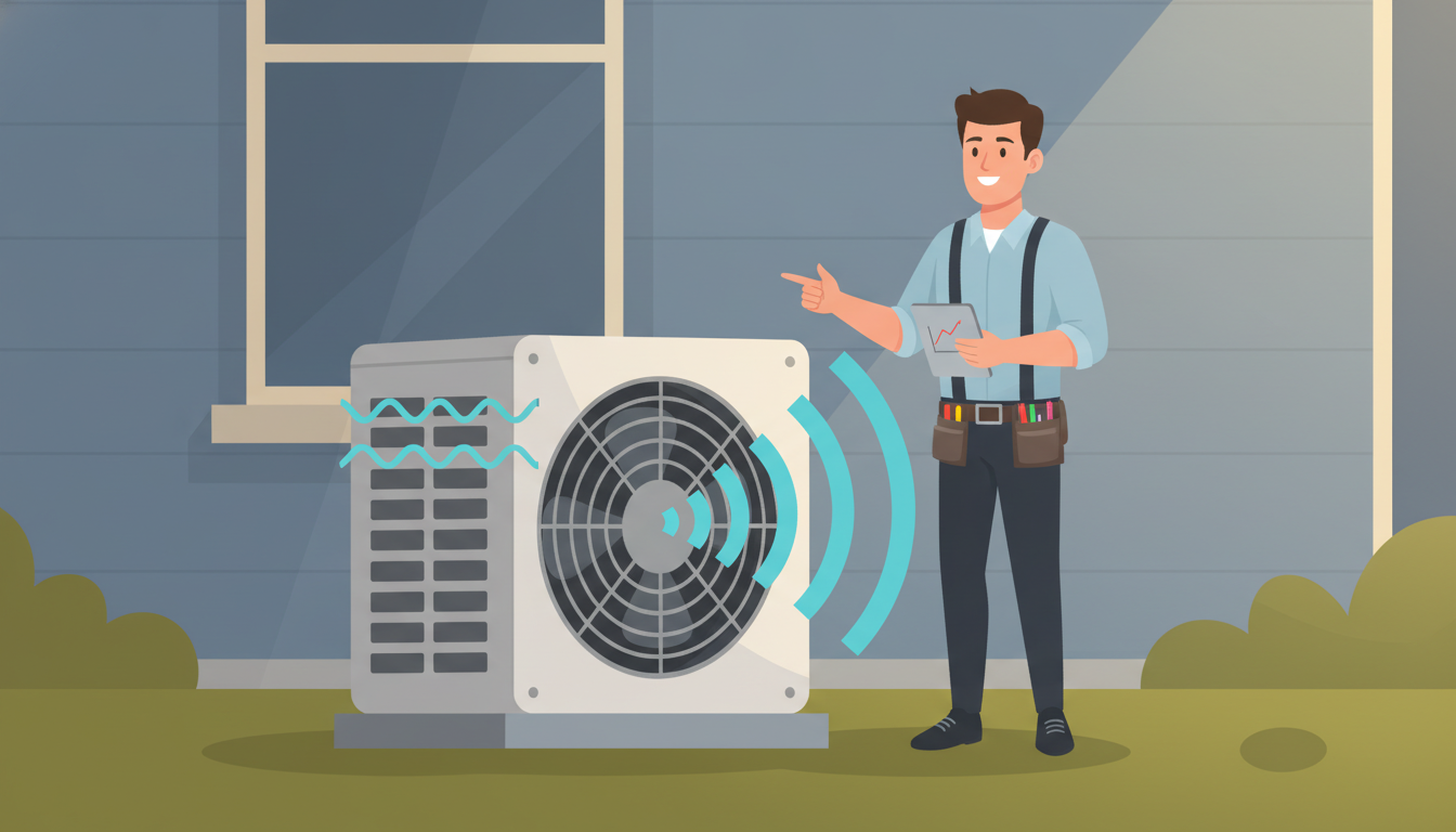Why Is My AC Unit So Loud Outside? (Common Causes & Quick Fixes) header image