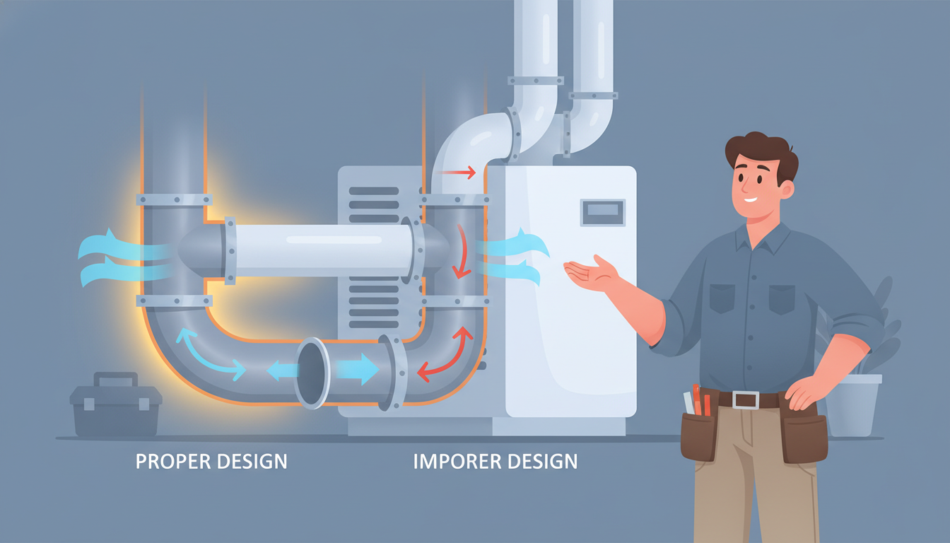The Connection Between Duct Design and HVAC Repair Calls header image