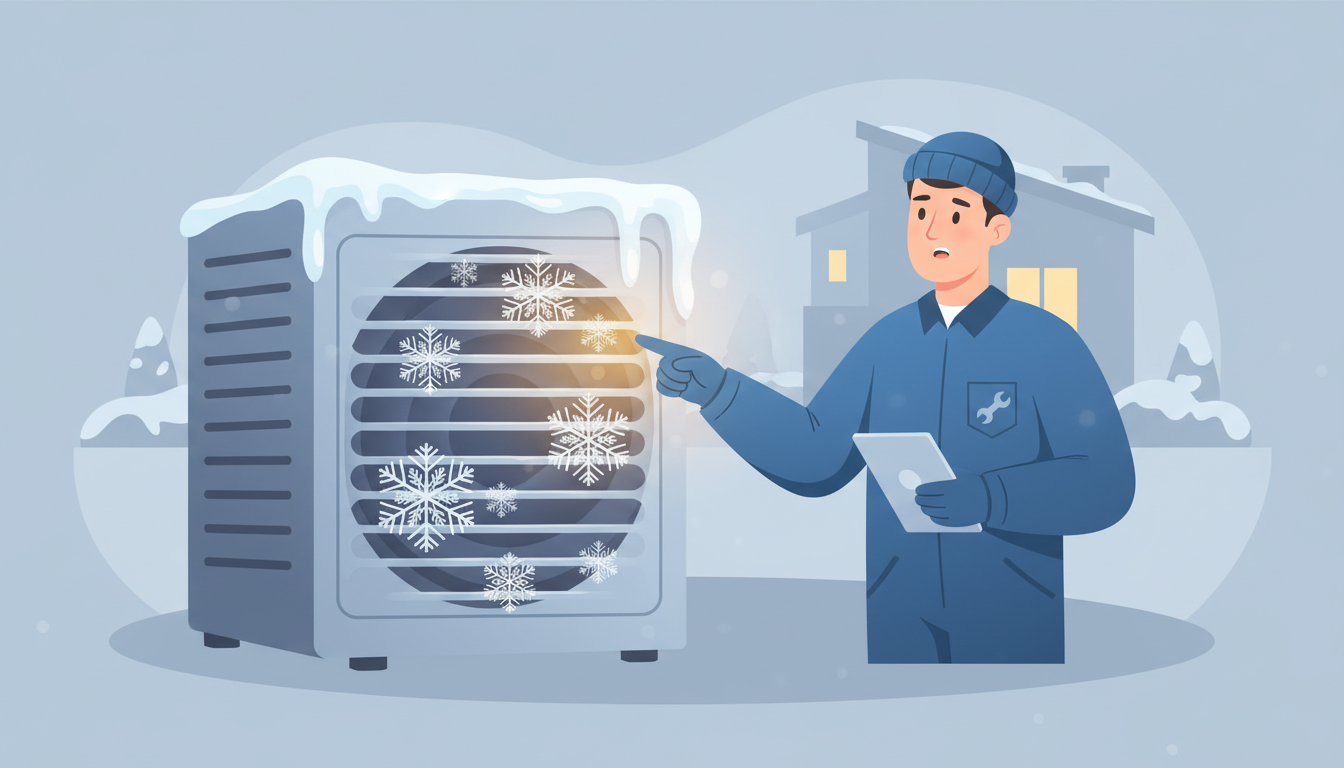 What Causes Ice on a Heat Pump Outdoor Unit? (Complete Guide) header image